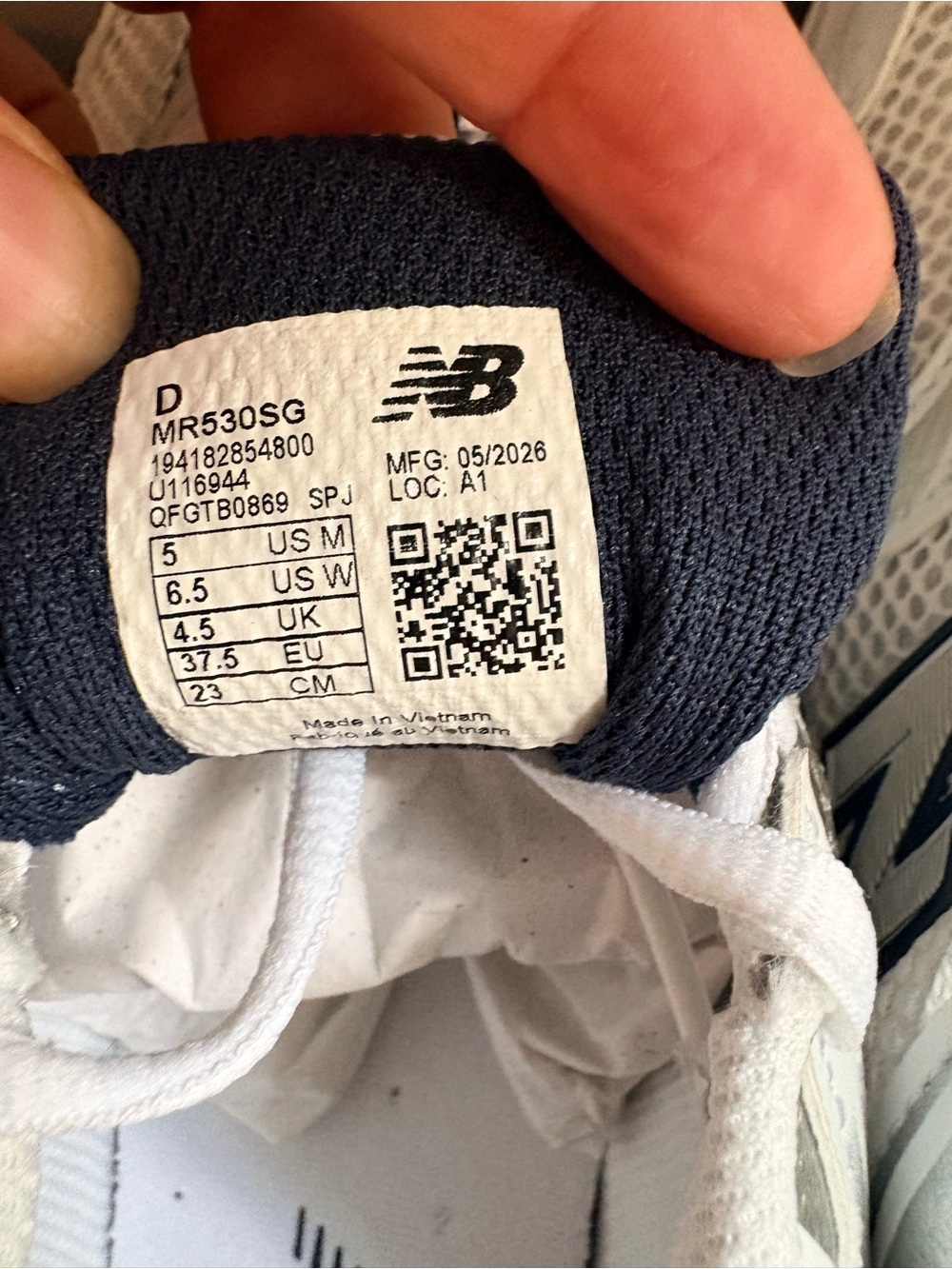 Women’s New Balance 530 shoes | white blue | size: 6.5 - Picture 4 of 7